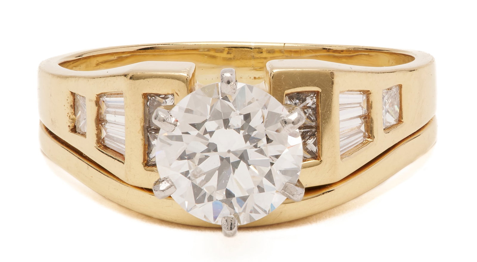 Ladies' 1.5 Ct. Diamond & 18K Engagement Set, GIA Report (1 of 9)