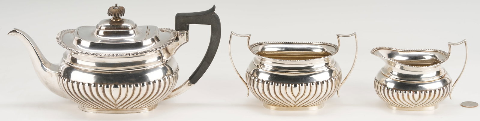 3 Pc. English Sterling Silver Tea Set (1 of 18)