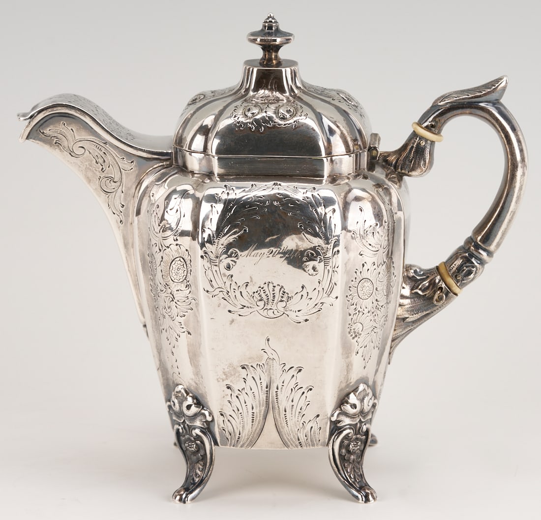Wm. Tenney NY Coin Silver Teapot (1 of 12)