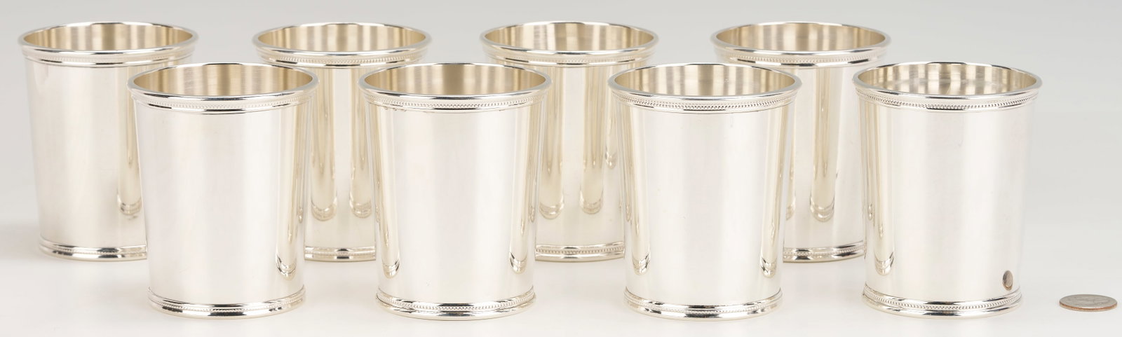 8 Scearce KY Sterling Silver Julep Cups - JFK - Set #2 (1 of 8)