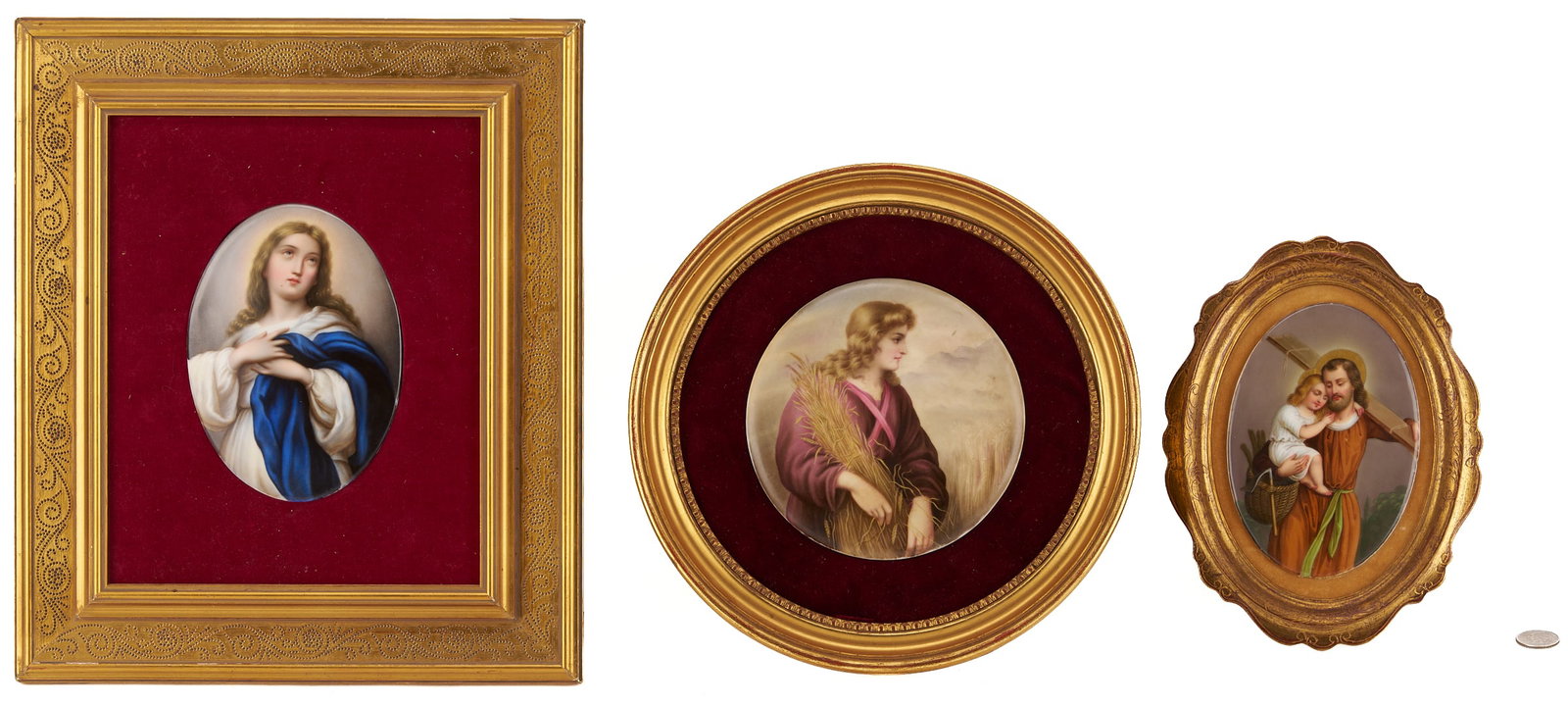 3 Religious Themed Porcelain Plaques (1 of 20)