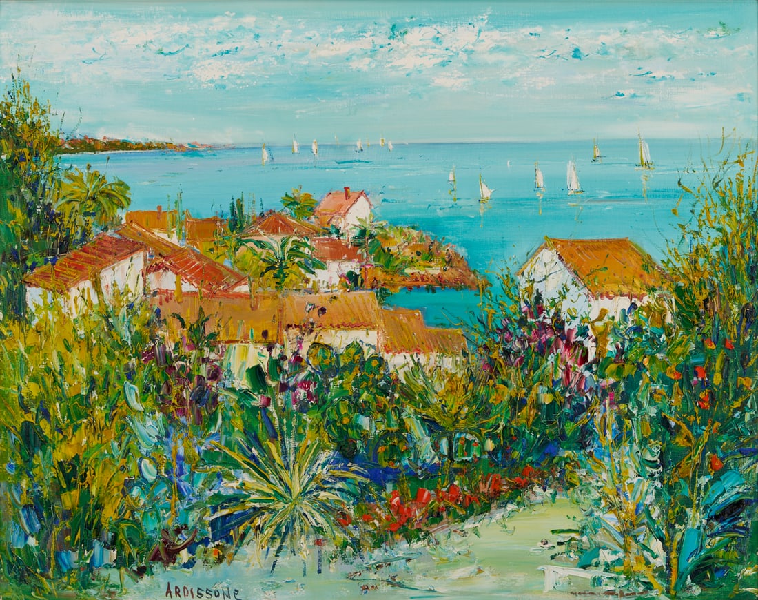 Yolande Ardissone O/C Mediterranean Seascape, Antheor-Cote d'Azur (1 of 11)