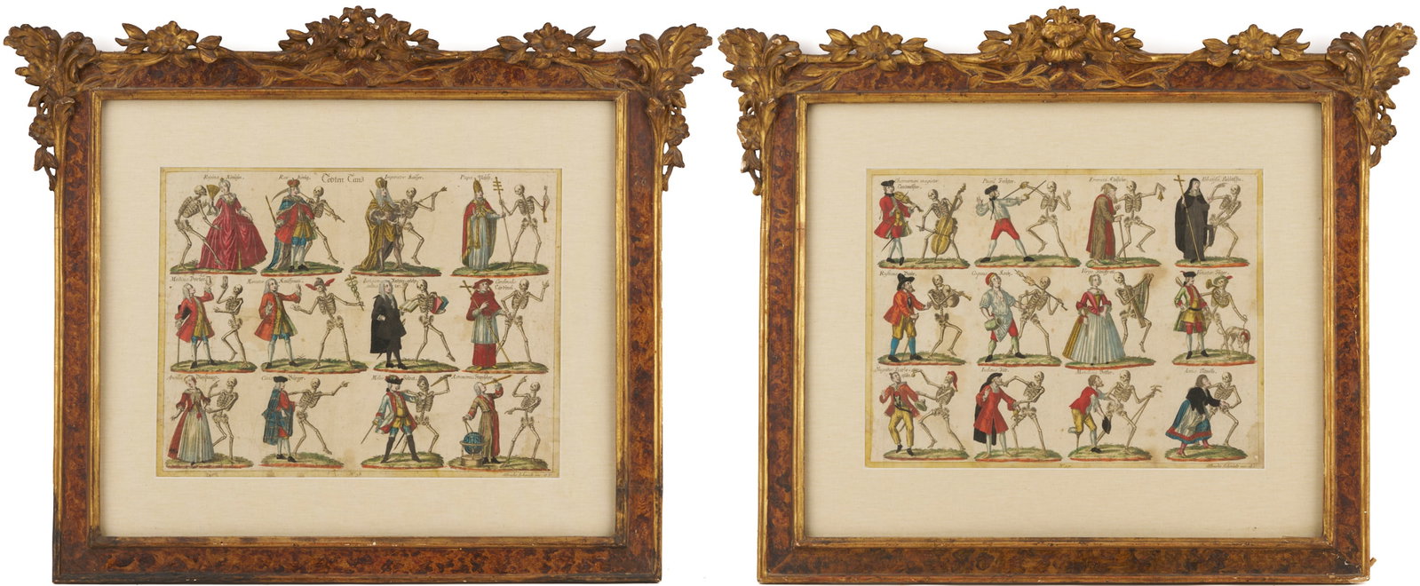 Pr. Albrecht Schmidt German Dance of Death Momento Mori Engravings, 18th C. (1 of 17)