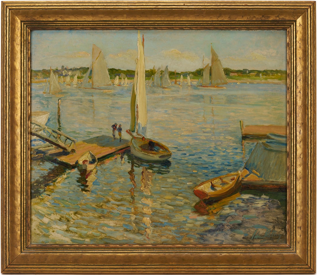 John Rettig O/B Harbor Scene, Yacht Races (1 of 16)