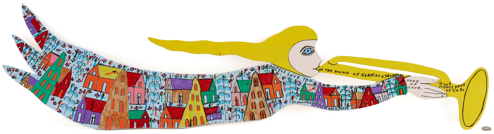 Howard Finster Outsider Art Trumpeting Angel (1 of 9)