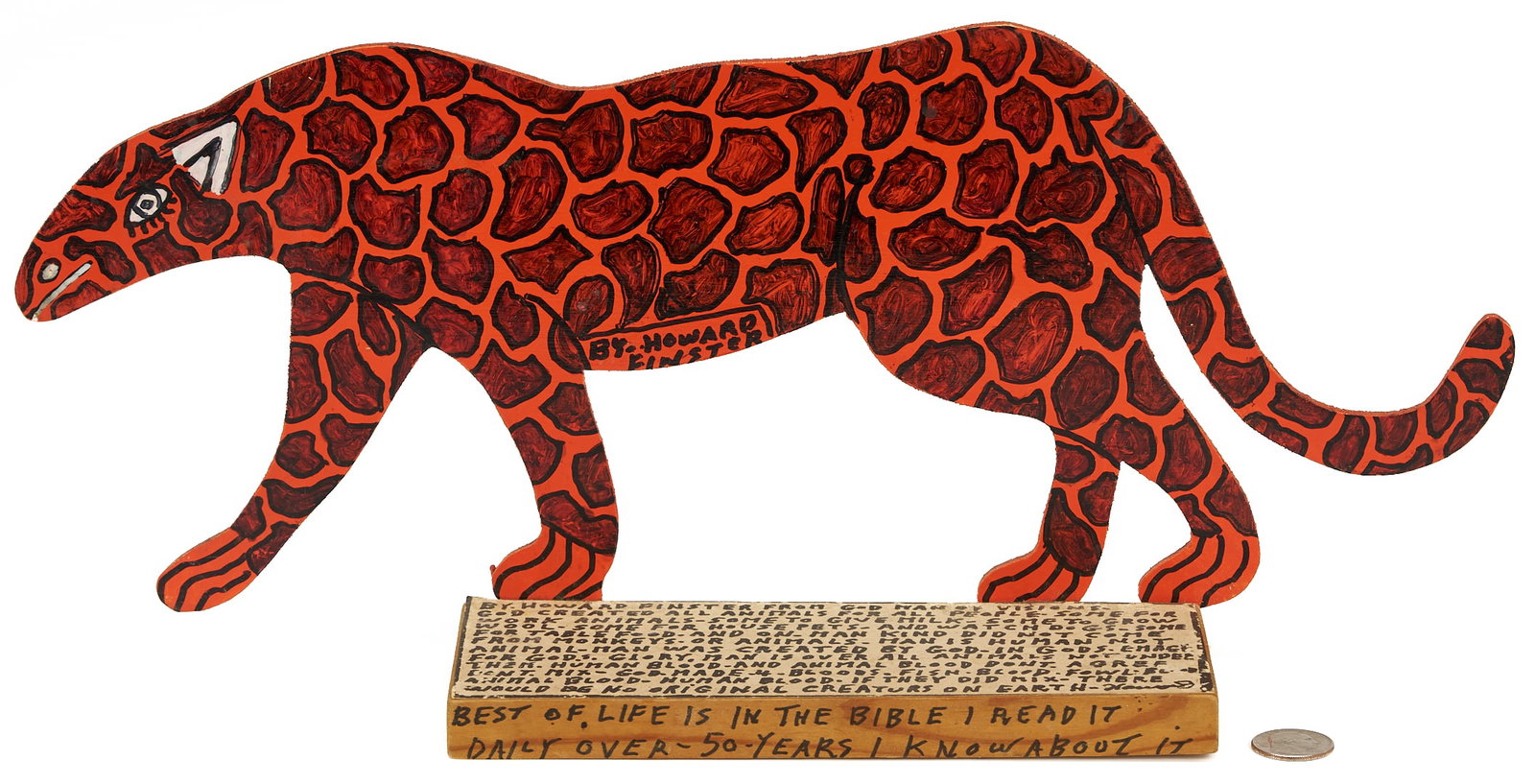 Howard Finster Folk Art Jaguar Cut Out (1 of 14)