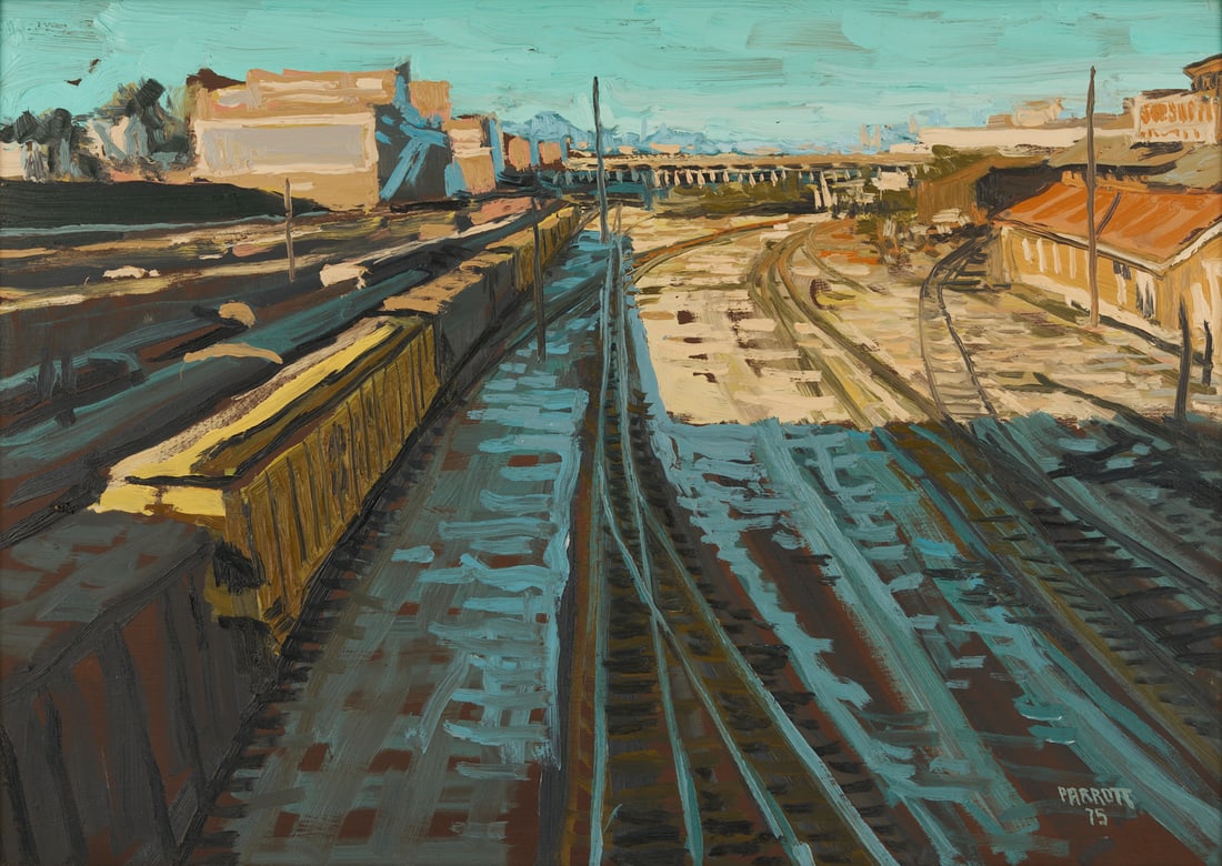 Joe Parrott O/B Knoxville Cityscape Painting (1 of 9)