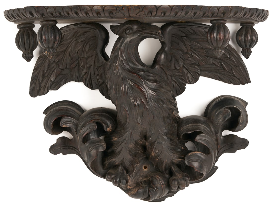 Federal Eagle Mahogany Wall Shelf (1 of 9)