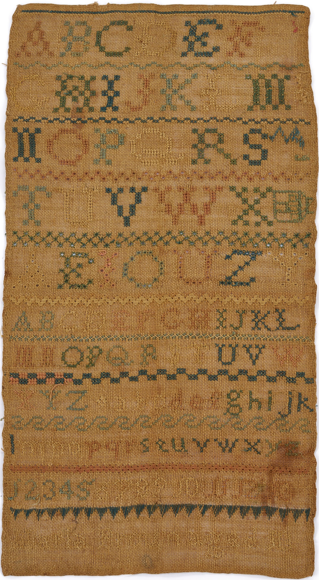 Virginia 1830 Needlework Sampler by Maria Broun (1 of 9)