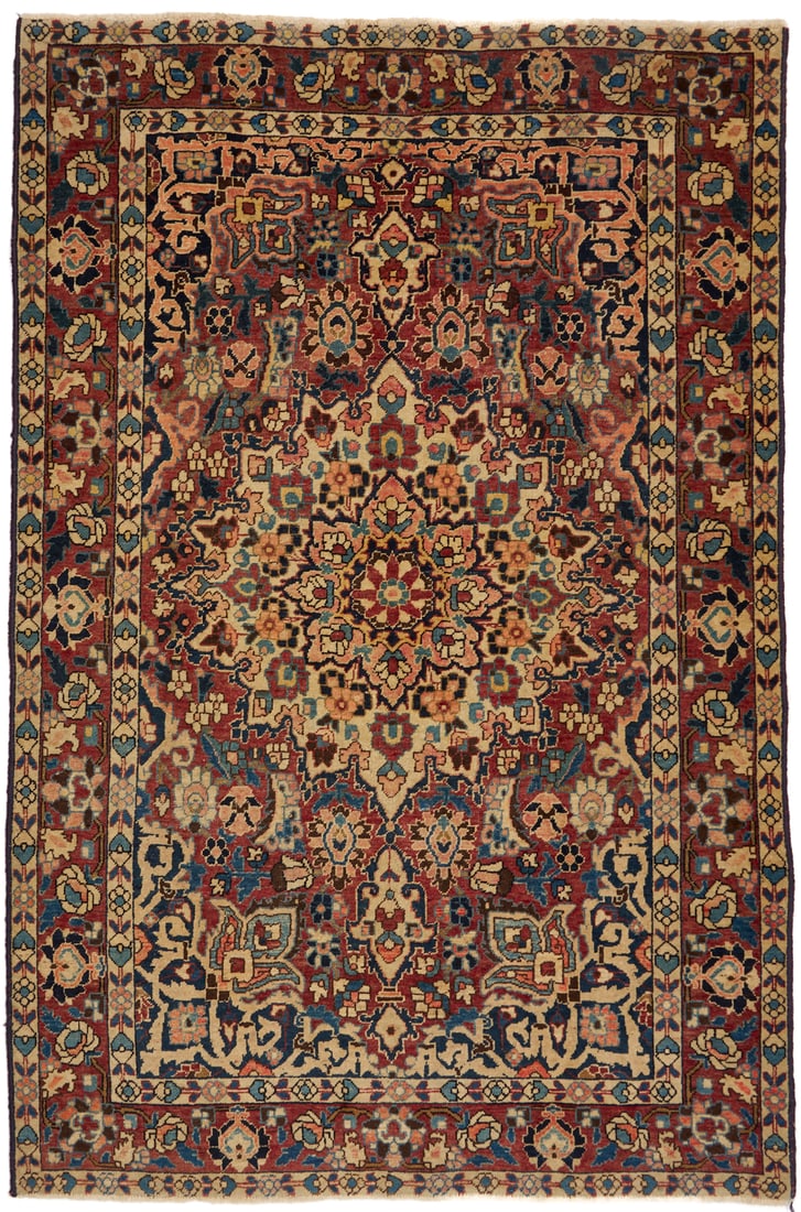 Antique Persian Bakhtiyari Rug, 5x7 (1 of 13)