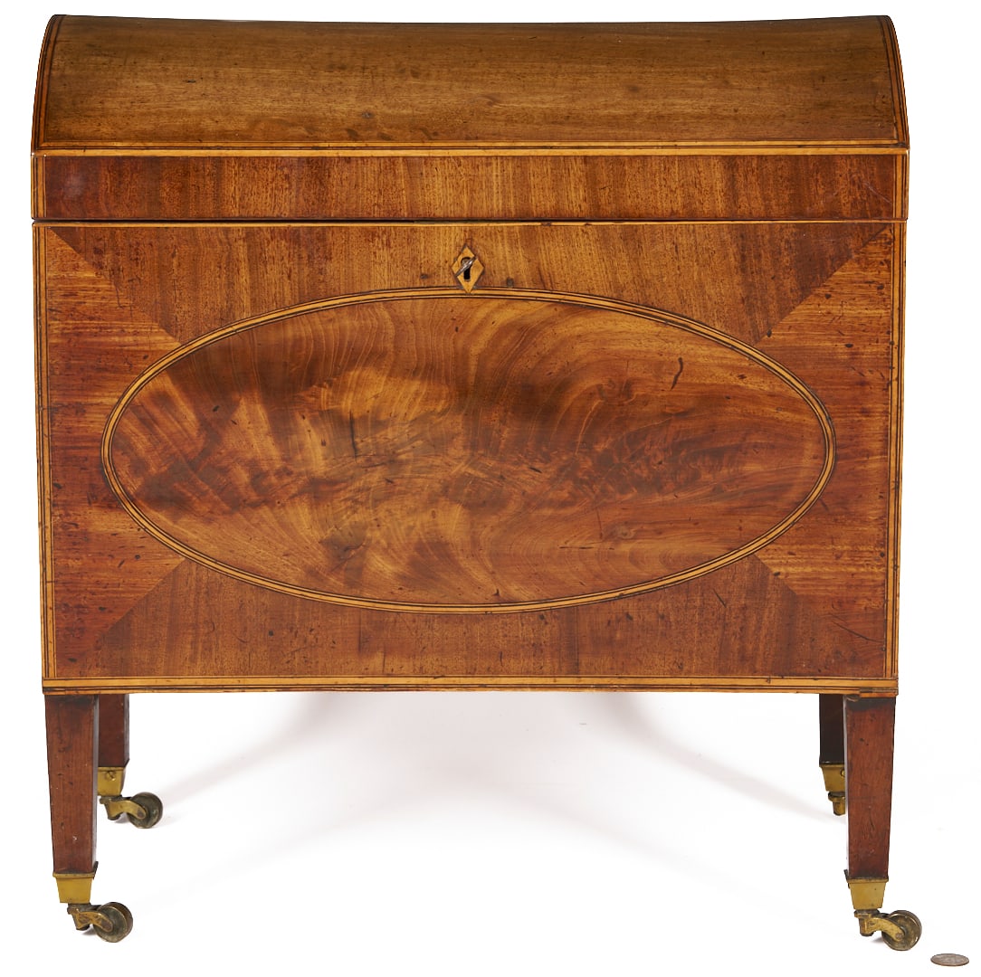 Inlaid Mahogany Dome Top Cellarette (1 of 15)