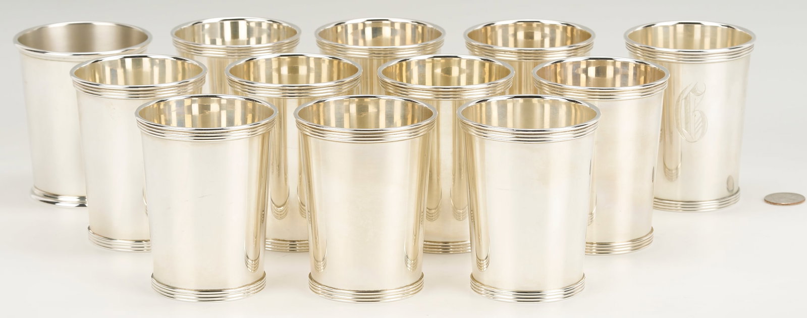 12 Sterling Silver Julep Cups, International & Kirk (1 of 13)