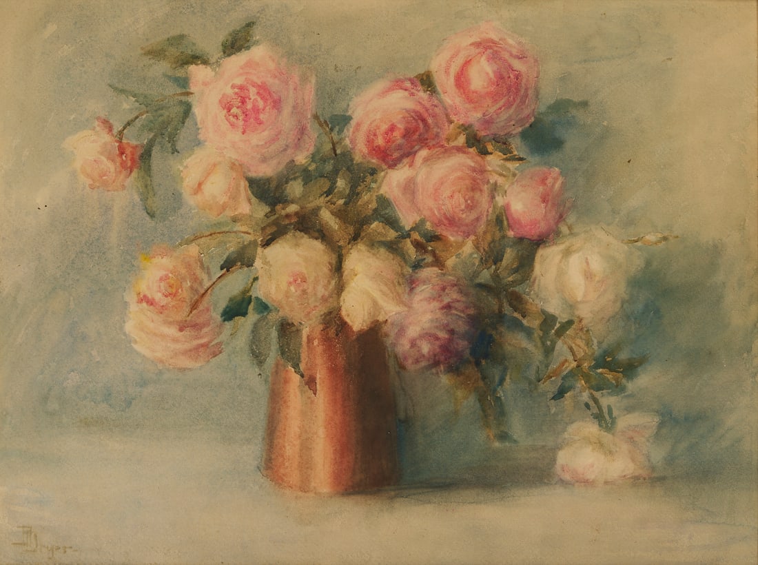 Della Frances Dryer Still Life Painting, Alabama Artist (1 of 9)