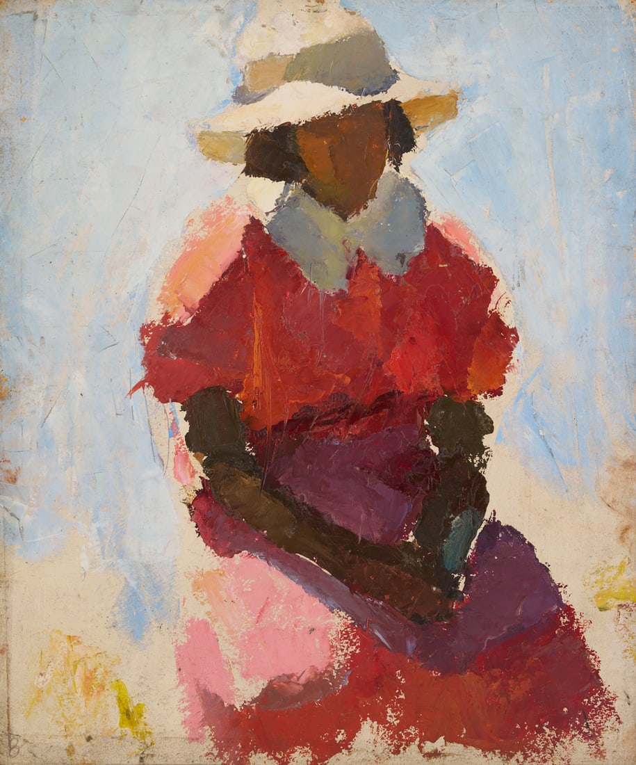 "Mud Head" Painting, school of Charles Webster Hawthorne, Cape Cod (1 of 13)