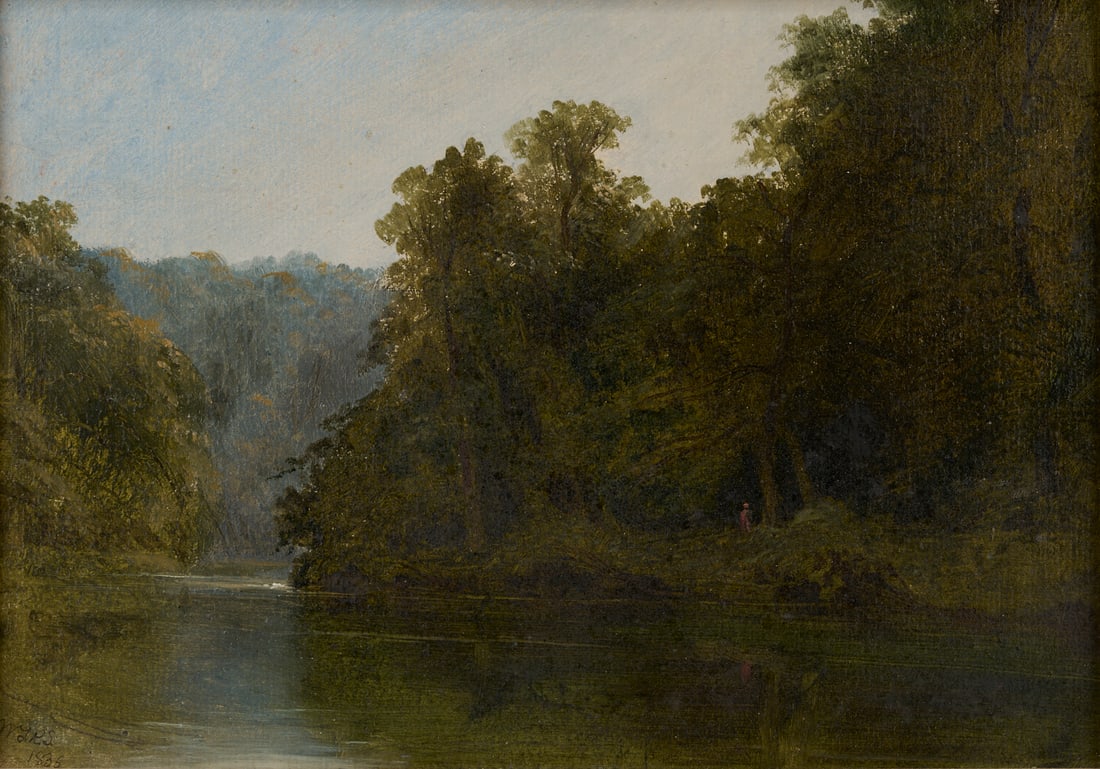 Russell Smith Landscape O/C, Wissahickon River (1 of 15)