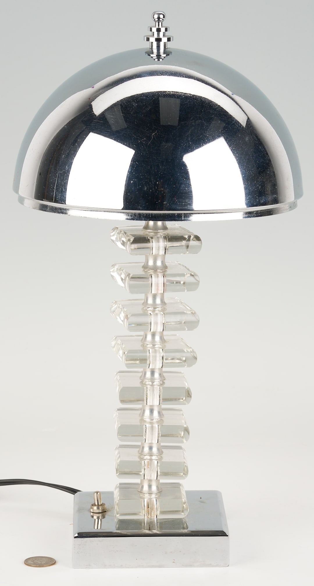 French Art Deco Table Lamp, Style of Jacques Adnet (1 of 7)