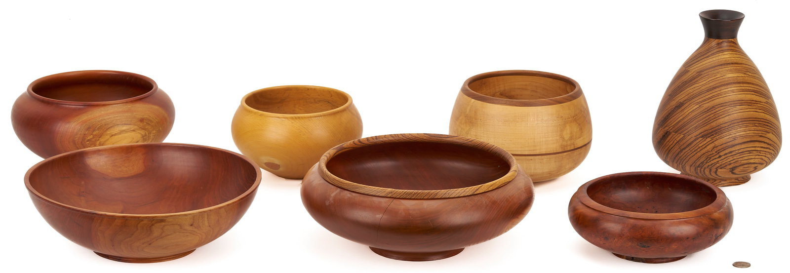 7 Steve Noggle Signed Wooden Vessels (1 of 17)