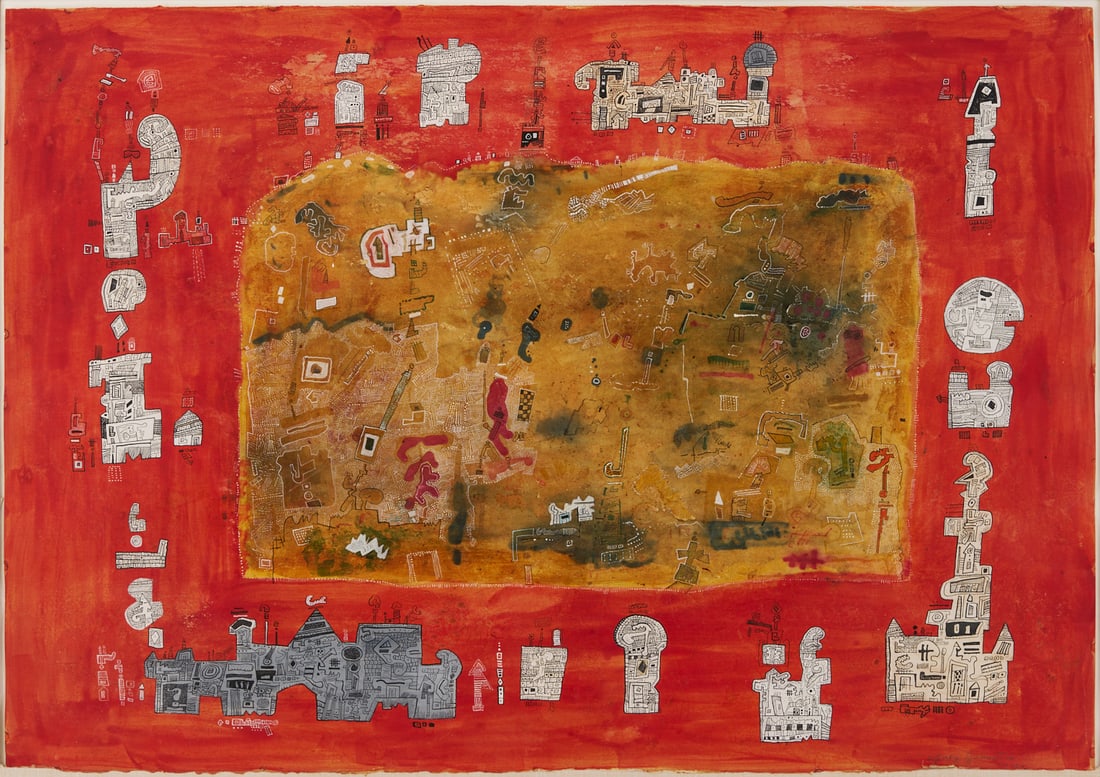 Ynez Johnston Ink and Watercolor on Paper (1 of 11)