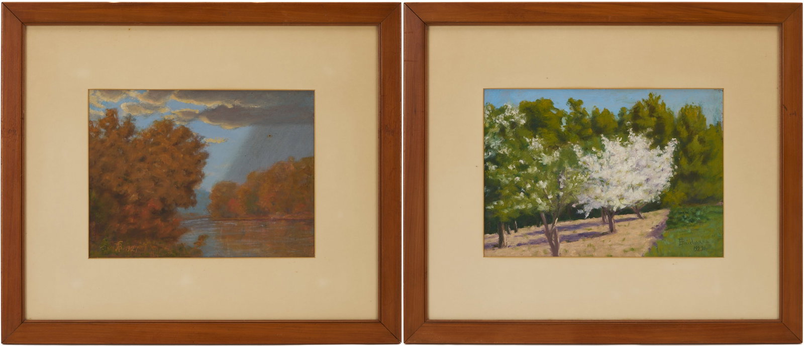 2 J.B. Fairbanks Western Landscape Oil Paintings, Utah in Fall & Spring (1 of 15)