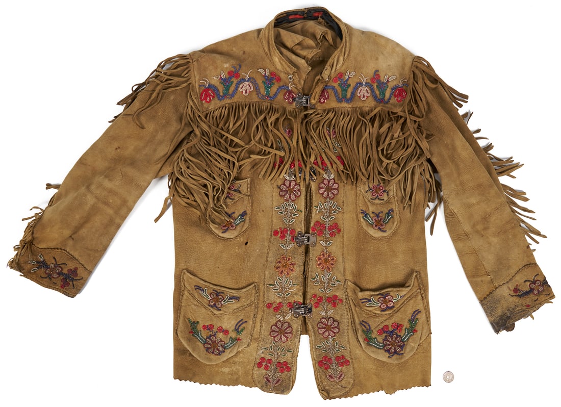 Native American Cree Beaded Hide Jacket (1 of 13)