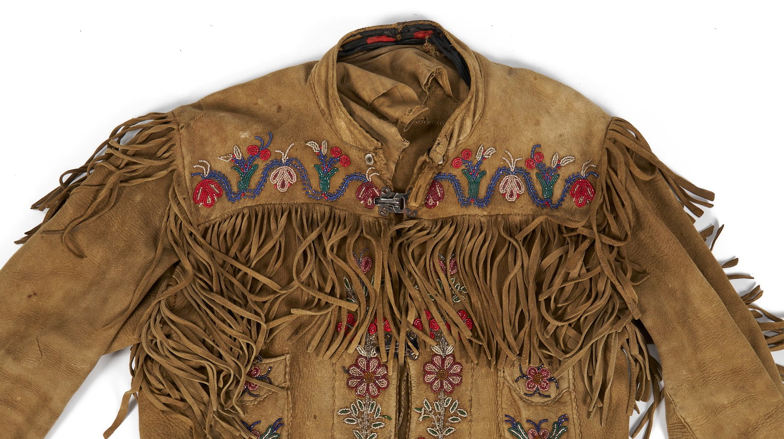 Native American Cree Beaded Hide Jacket - 2