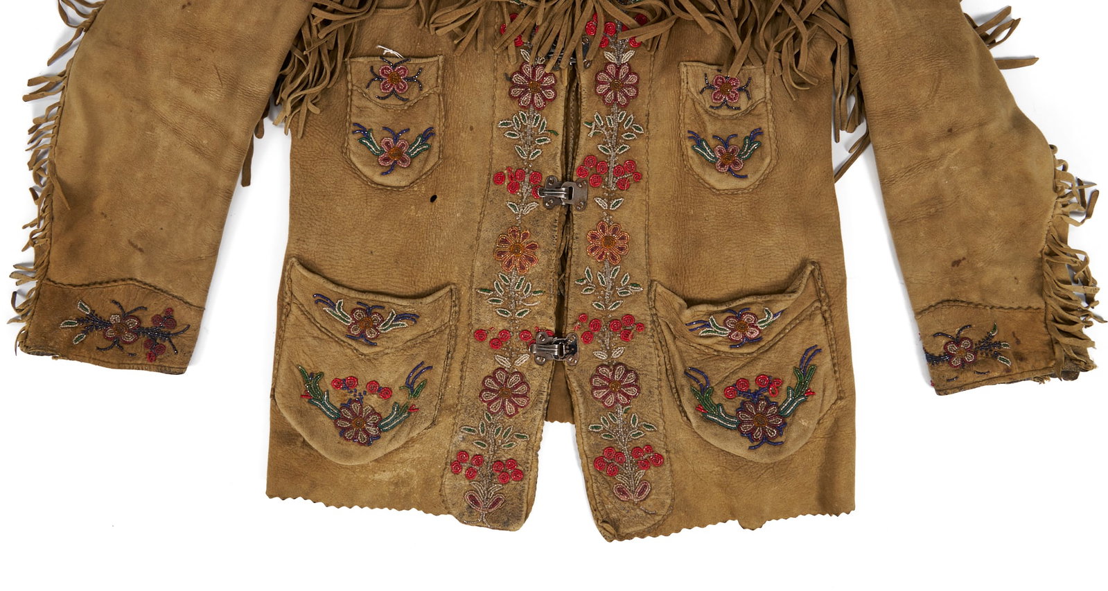 Native American Cree Beaded Hide Jacket - 4