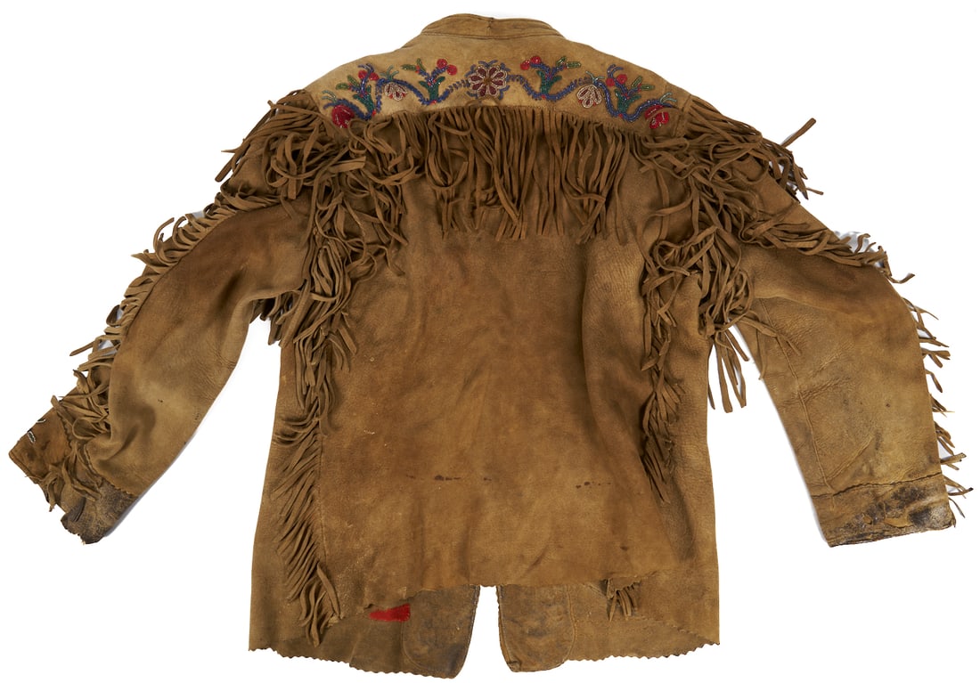 Native American Cree Beaded Hide Jacket - 5
