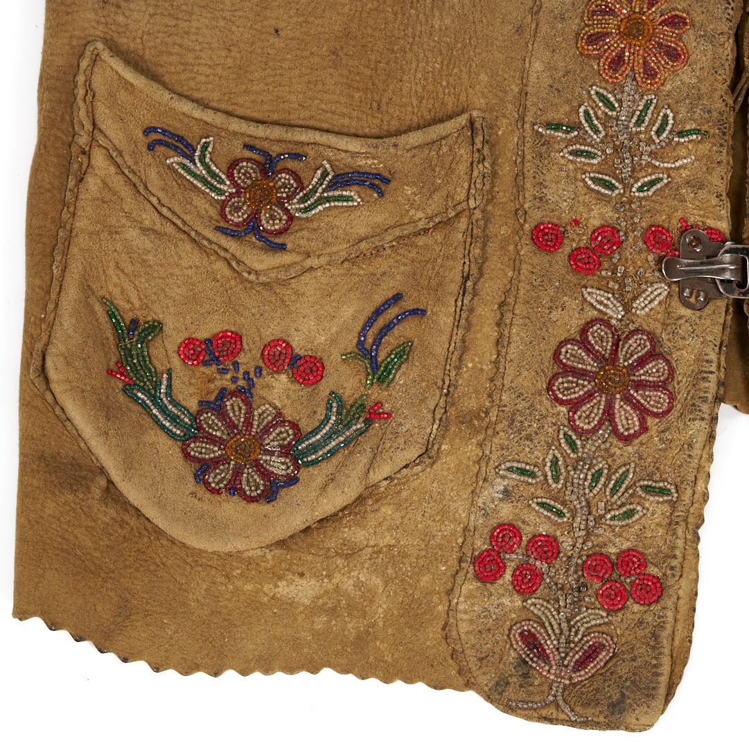 Native American Cree Beaded Hide Jacket - 8