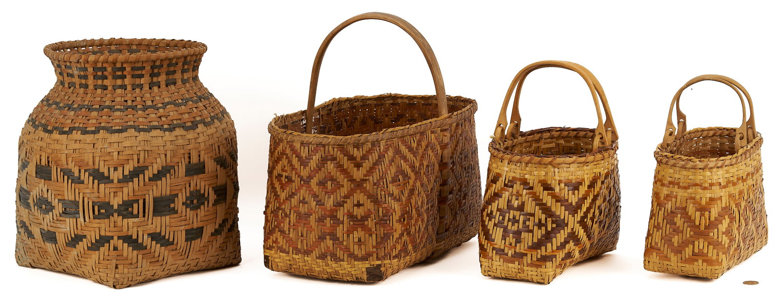 4 Native American Cherokee Baskets (1 of 20)