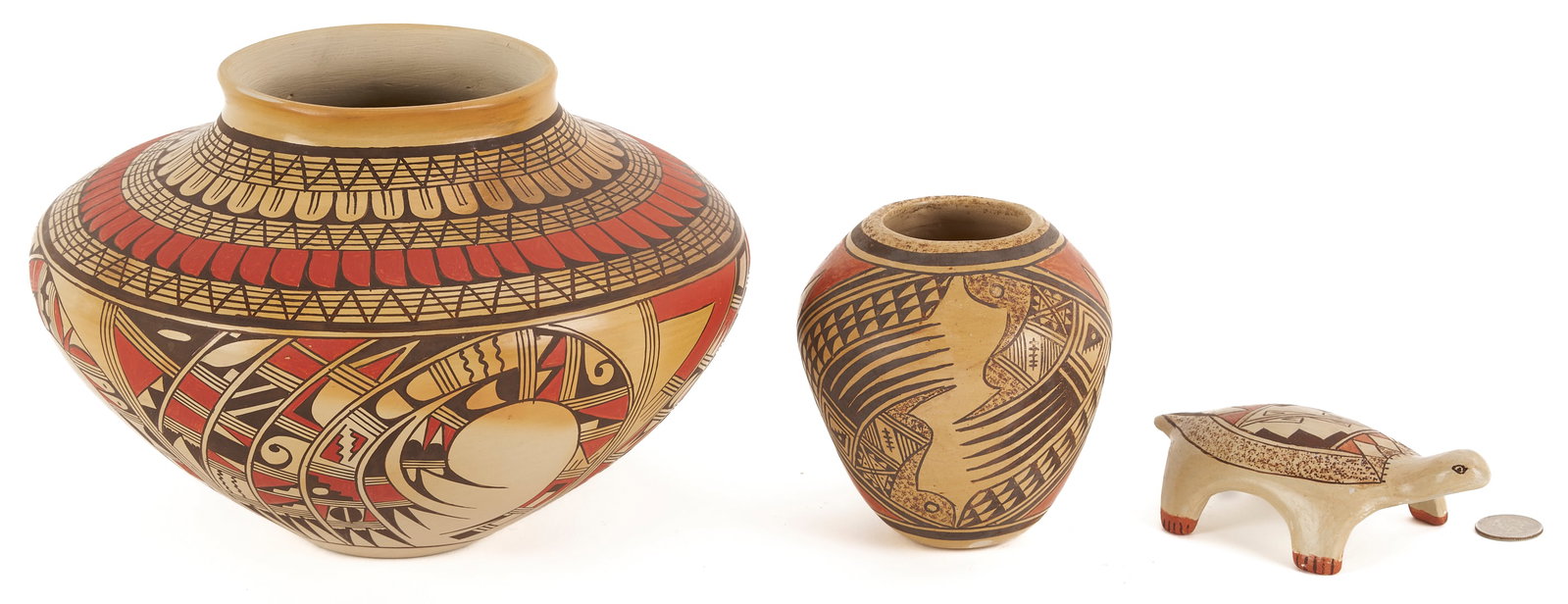 3 Native American Hopi Pottery Items (1 of 20)