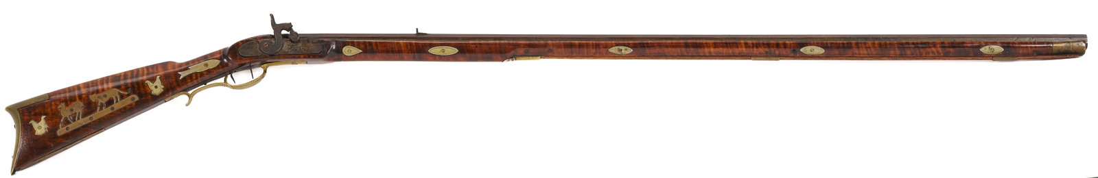 Percussion Long Rifle from Williamson Co., TN; Kirkman & Ellis, Nashville (1 of 20)