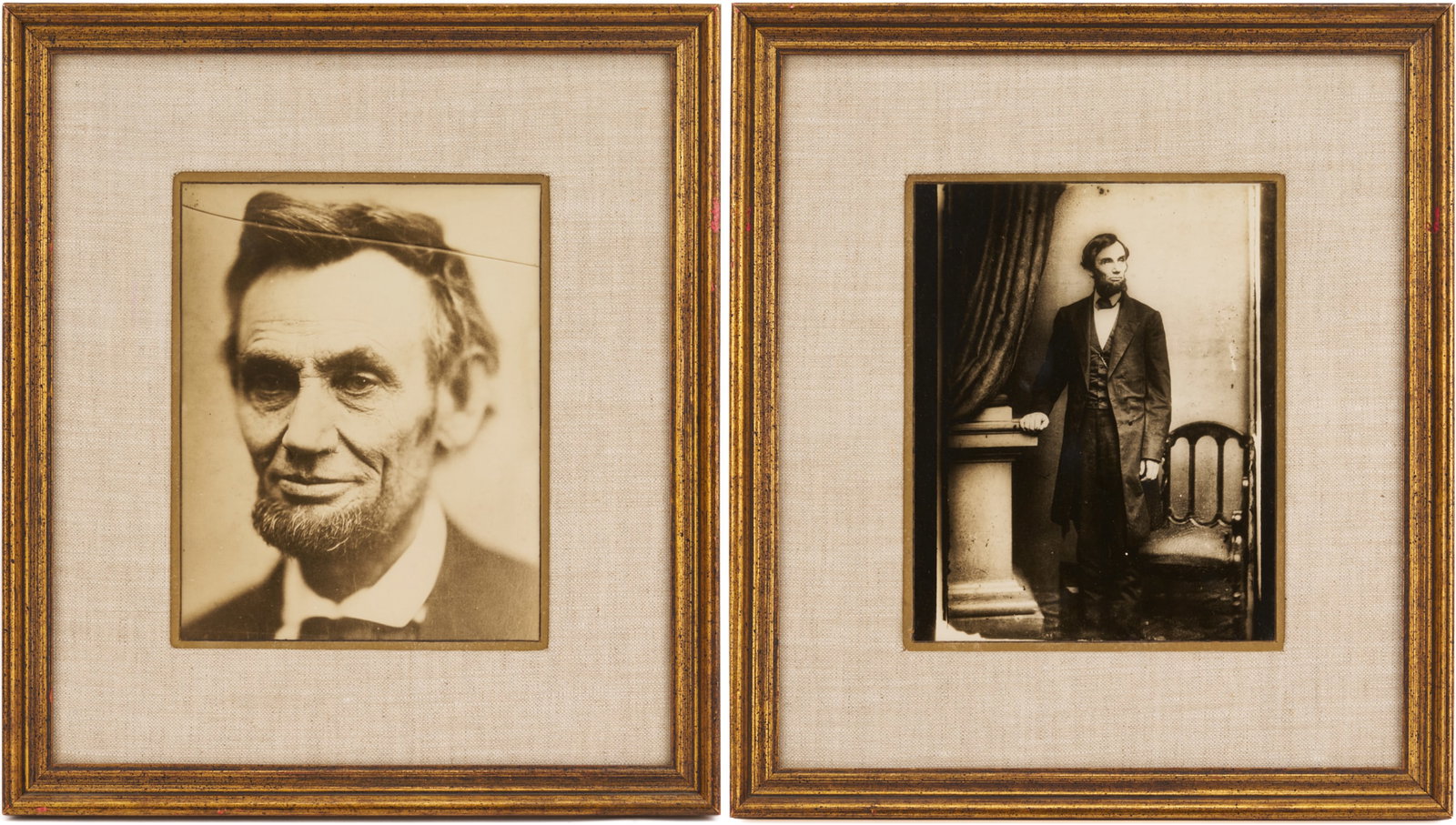 2 Meserve Photographs of Lincoln: Cracked Plate, Brady (1 of 15)