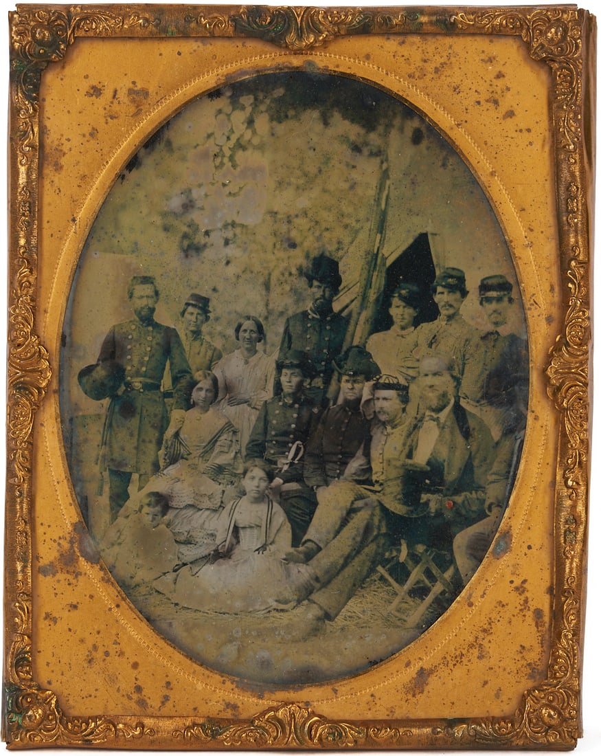 Rare Civil War Ambrotype, 19th GA Infantry with Johnson Family of GA (1 of 20)