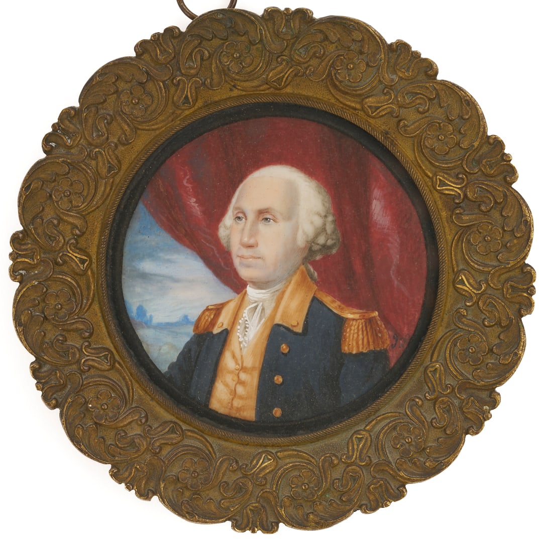 Miniature Portrait of George Washington, 19th C. (1 of 12)