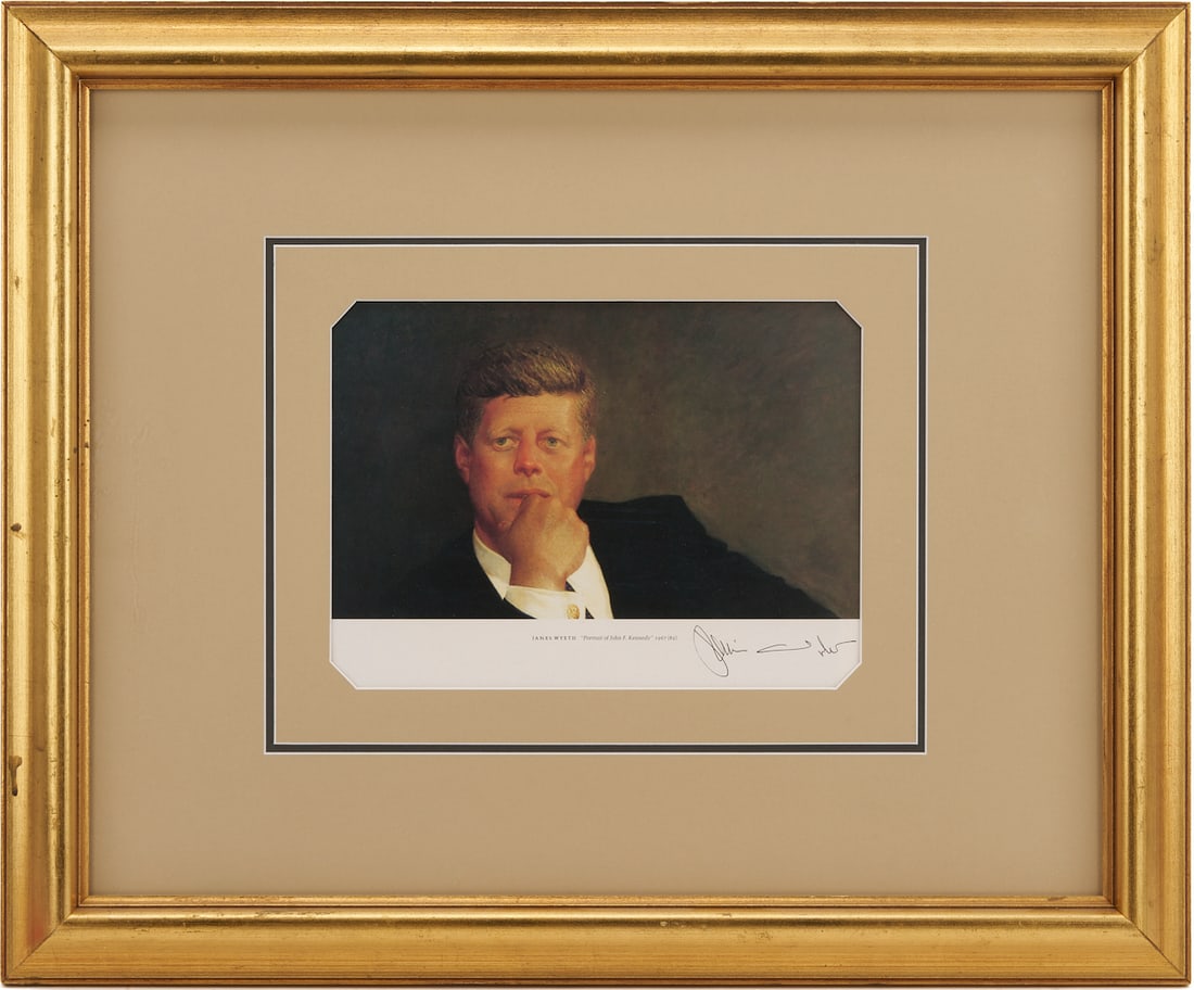 Jamie Wyeth Signed Lithograph Portrait of JFK (1 of 8)
