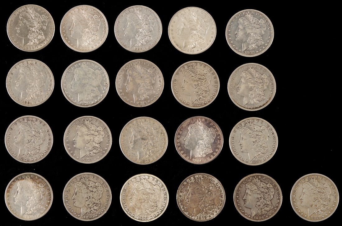 21 Morgan Silver Dollars (1 of 6)