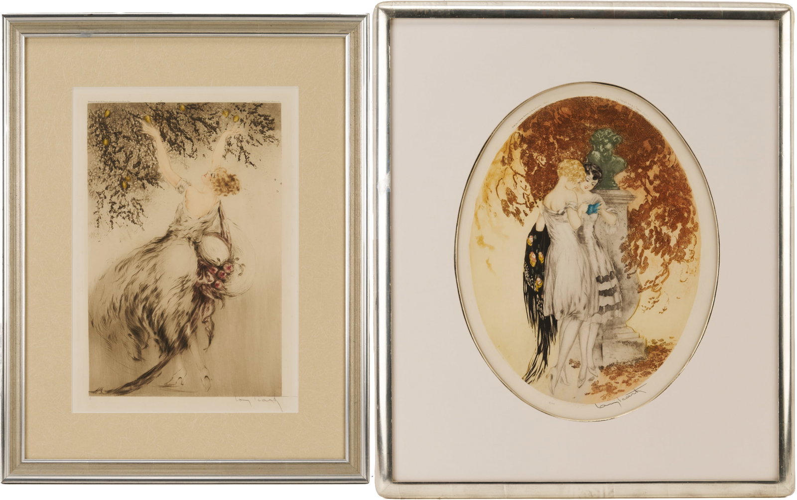 2 Louis Icart Etchings, Lemon Tree & Secrets (1 of 19)