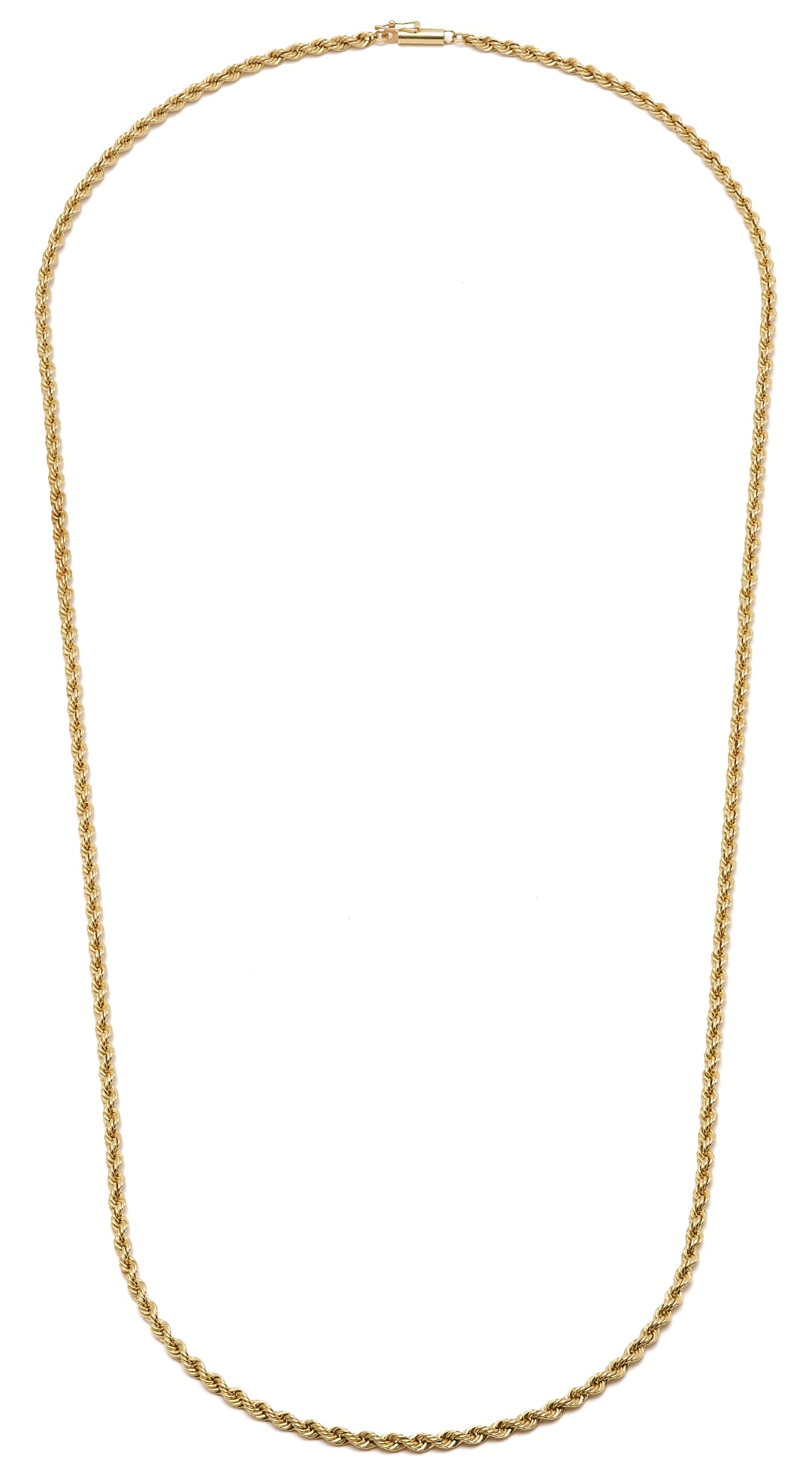 14K Yellow Gold Braided Chain, 30 in. L: 14K yellow gold 30 in. L braided rope chain. Marked 14K and XRF tests 14K. 25.41 grams. Additional high-resolution photos and a list of recommended shippers are available at caseantiques.com.