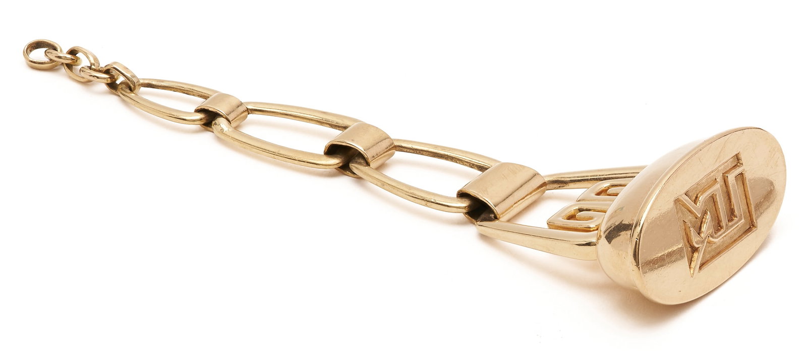 14K Yellow Gold Art Deco Watch Fob (1 of 6)