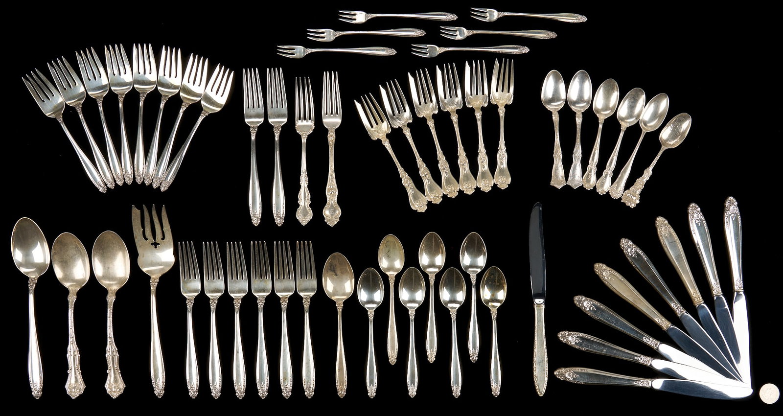 40 Pcs. International Prelude Sterling Flatware, plus 17 others (1 of 14)