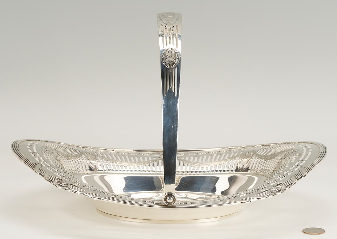 Gorham Sterling Silver Oval Basket (1 of 8)
