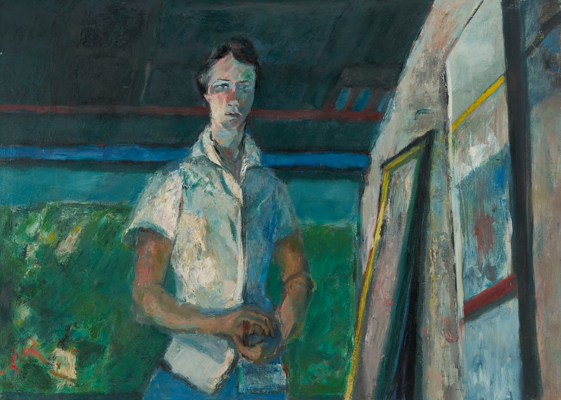 Joanna Higgs Ross O/C Painting, Self Portrait as a Young Artist (1 of 16)
