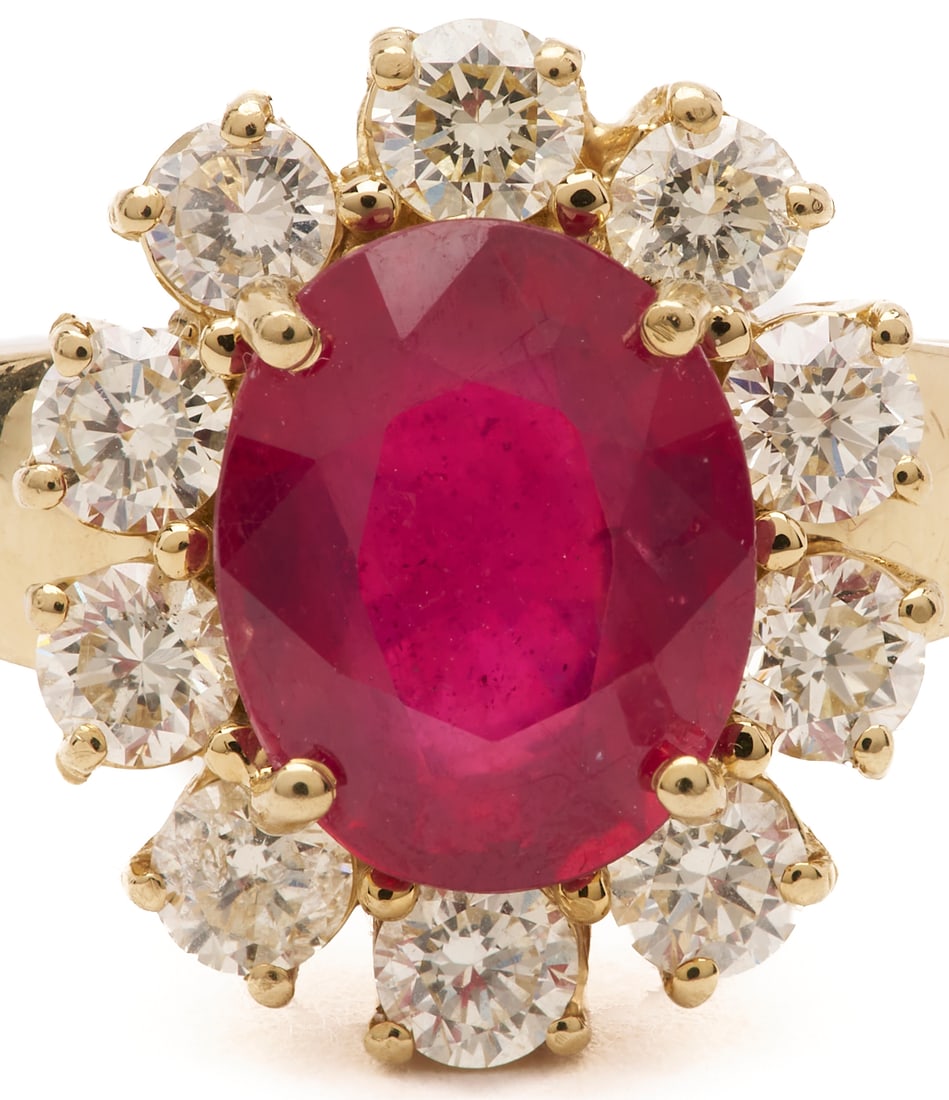 14K Ruby and Diamond Ring - 2