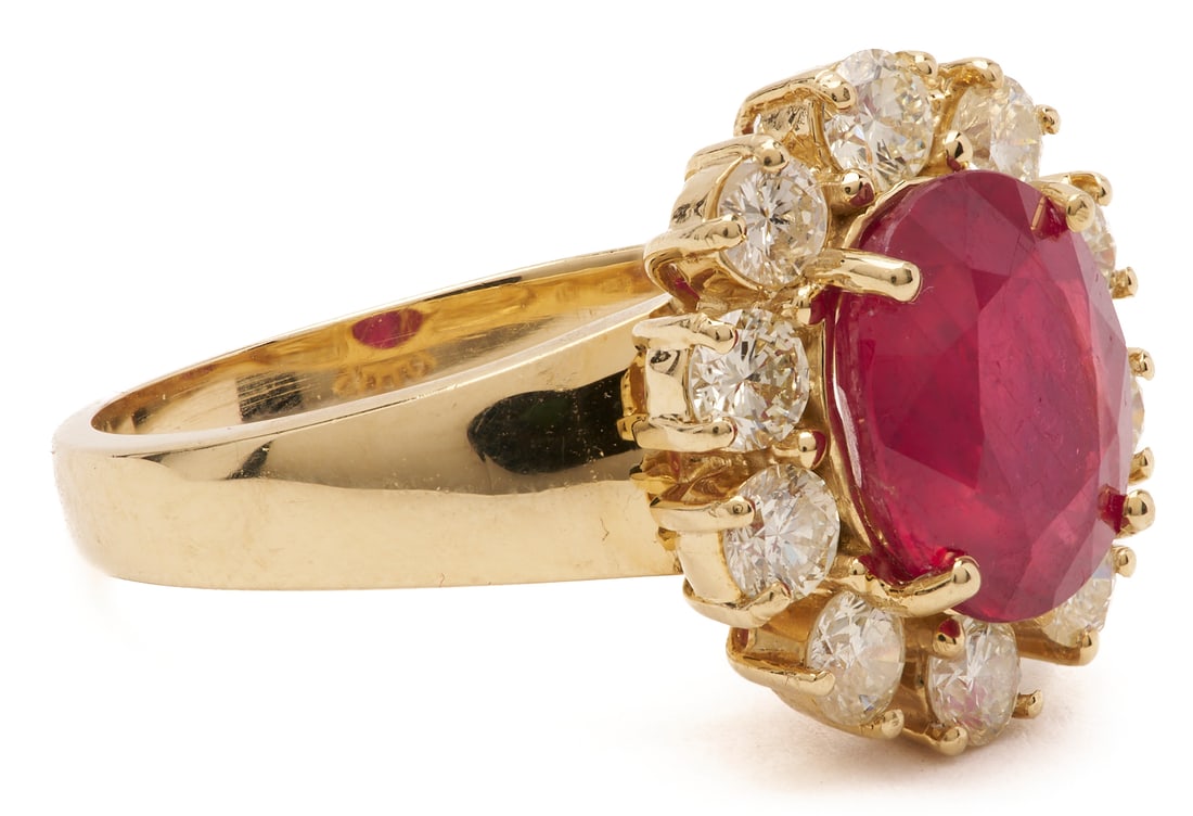 14K Ruby and Diamond Ring - 3