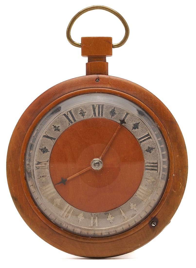 Russian Birchwood Pocket Watch, attrib. Bronnikov & Son (1 of 6)