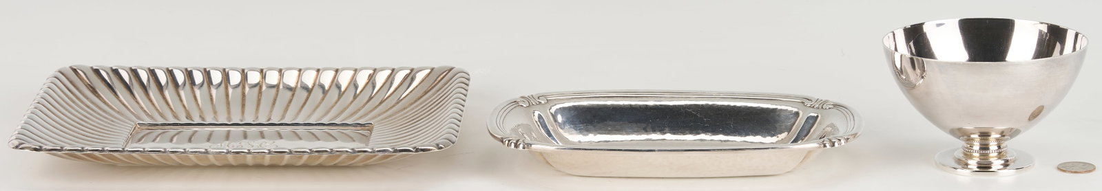 3 pcs. Sterling Hollowware incl. Trajan Dish (1 of 12)