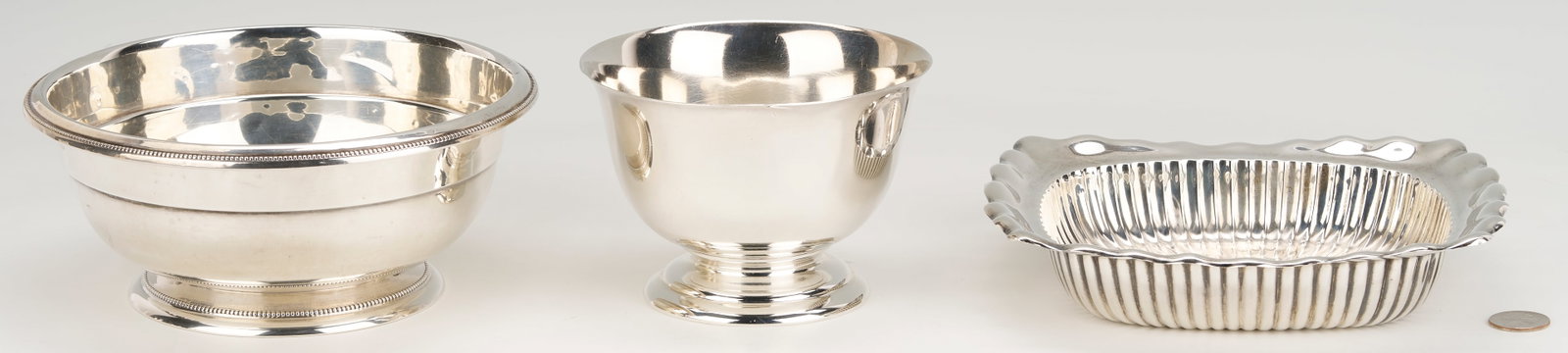3 Sterling Silver Serving Bowls incl. Revere Bowl (1 of 11)