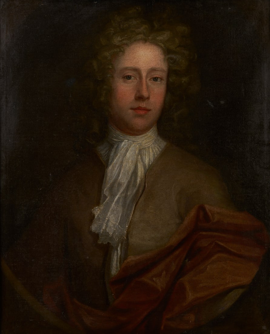 British School 18th C. Portrait, Young Man in an Olive Coat (1 of 15)
