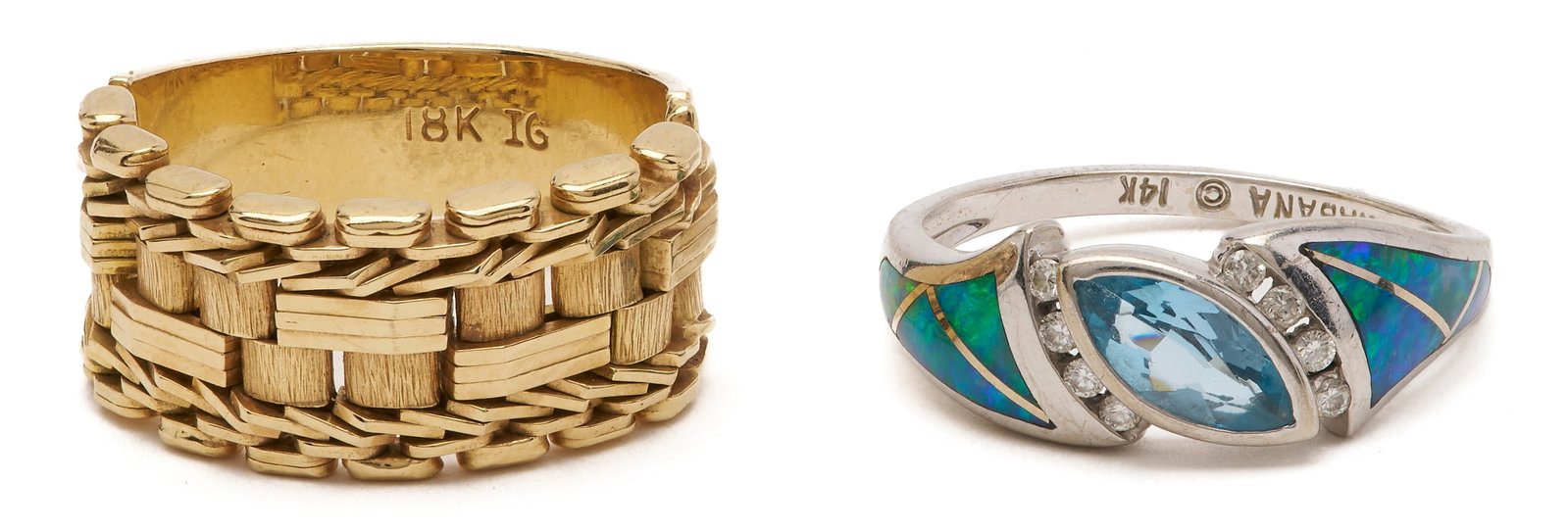 2 Ladies Gold Rings (1 of 8)