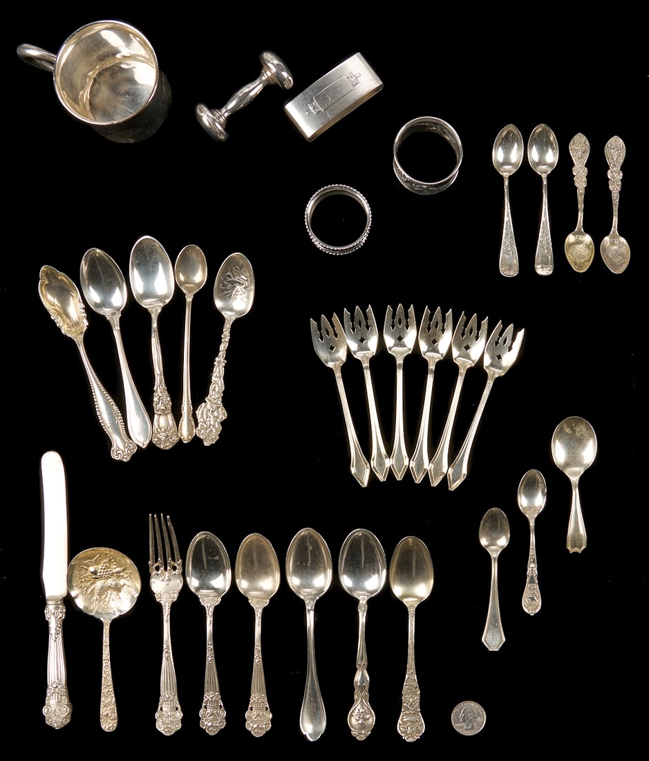 31 Pcs. Assorted Sterling Silver, Mug, Napkin Rings, Callahan Family of Knoxville, TN (1 of 10)